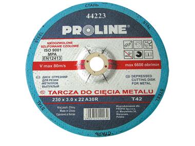 Zdjęcie: Tarcza do cięcia metalu T42, 125x2.5x22A36S PROLINE