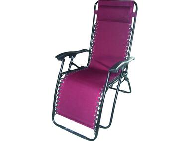 Zdjęcie: Fotel ogrodowy Relax bordowy PATIO