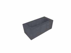 System donicowy Tigela 80x40x33 cm grafitowy POLBRUK