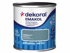 Emalia ftalowa Emakol Strong popielaty matowy 0,2 L DEKORAL
