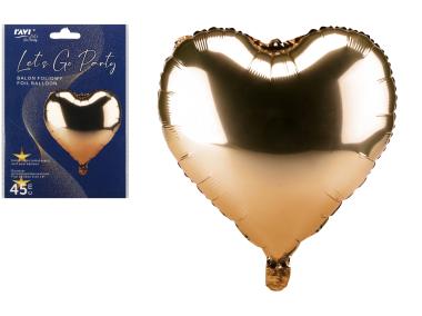 Zdjęcie: Balon foliowy Heart złoty RAVI