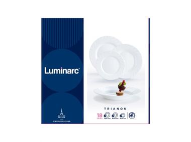 Zdjęcie: Serwis obiadowy Trianon 18-elementowy biały LUMINARC