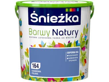 Zdjęcie: Farba Barwy Natury chabrowa polana 164 2,5L ŚNIEŻKA