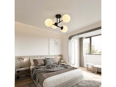 Zdjęcie: Lampa wisząca Roma 4 czarna LIGHT PRESTIGE