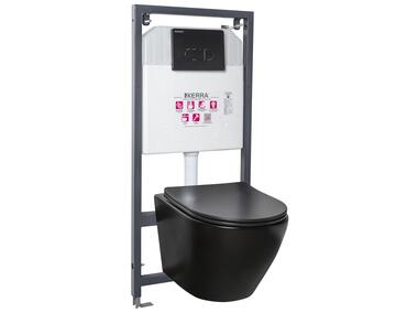 Zestaw podtynkowy WC Delos BLM Pacific black komplet KERRA