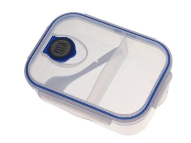 Zdjęcie: Lunchbox z łyżeczką 1 L niebieski FIT&FRESH