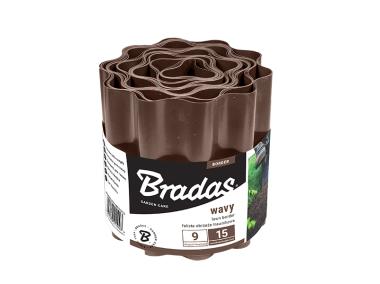 Zdjęcie: Obrzeże faliste trawnikowe 9 m x 25 cm, brązowe BRADAS