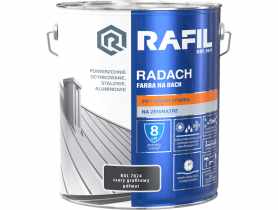 Farba na dach Radach szary grafitowy RAL7024 10L RAFIL