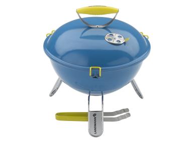 Zdjęcie: Grill kulisty Piccolino 37 cm niebieski LANDMANN