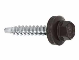 Wkręty do blachy farmery 4,8x35 mm brązowe WKRĘT-MET