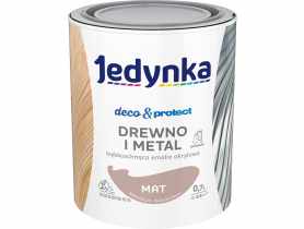 Emalia akrylowa Deco&Protect drewno i metal mat brązowy 0,7 L JEDYNKA