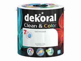 Farba satynowa Clean&Color 2,5 L słodka sól DEKORAL