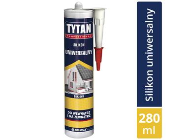 Silikon uniwersalny brązowy 280 ml TYTAN PROFESSIONAL