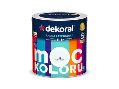 Farba lateksowa Moc Koloru ulotna szarość 2,5 L DEKORAL