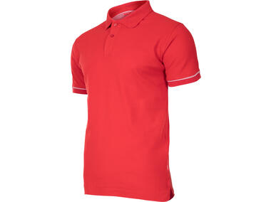 Koszulka Polo, 220g/m2, czerwona, XL, CE, LAHTI PRO