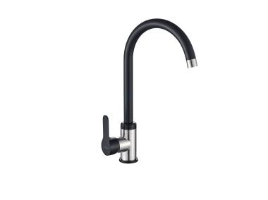 Zdjęcie: Bateria zlewozmywakowa Iron czarna/inox INVENA
