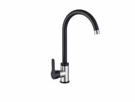 Bateria zlewozmywakowa Iron czarna/inox INVENA