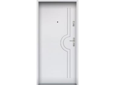 Zdjęcie: Drzwi wejściowe do mieszkań Bastion N-03 Biały 80 cm (NW) lewe ODO KR CENTER