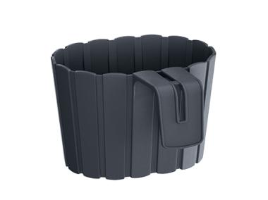 Zdjęcie: Doniczka Boardee antracytowy 194x212x130 mm PROSPERPLAST