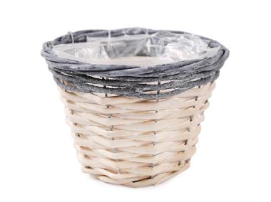 Zdjęcie: Osłonka wiklinowa na doniczkę 17x17x12 cm TIN TOURS