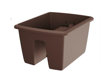 Zdjęcie: Doniczka Respana Railing brąz 40 cm PROSPERPLAST