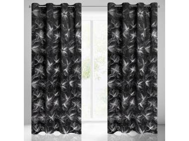 Zdjęcie: Zasłona gotowa Stella 140x250 cm czarny EUROFIRANY
