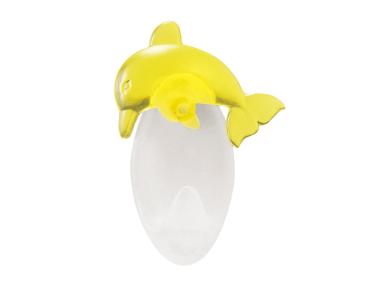 Zdjęcie: Wieszaczek samoprzylepny Dolphin 2 szt. żółty BISK