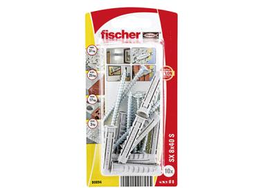 Zdjęcie: Kołek rozporowy z wkrętem Sx 8x40 mm S K NV FISCHER