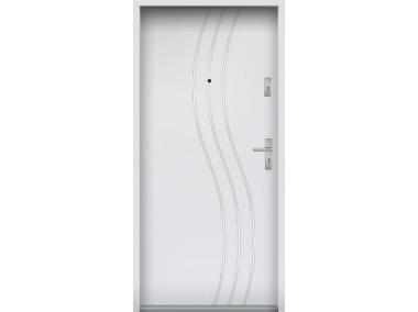 Zdjęcie: Drzwi wejściowe do mieszkań Bastion R-60 Biały 80 cm lewe OSP KR CENTER