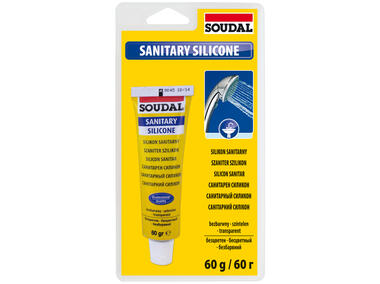 Silikon sanitarny blister 60 g bezbarwny SOUDAL