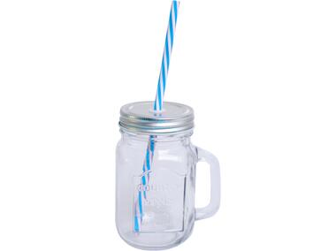 Zdjęcie: Słoik szklany Country ze słomką 450 ml SMART KITCHEN DESIGN