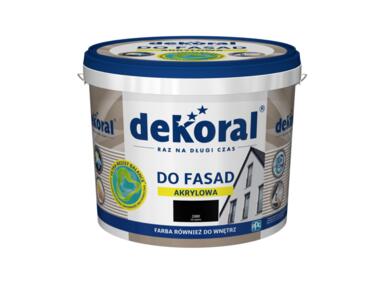 Farba fasadowa czarna 5 L Polinit DEKORAL