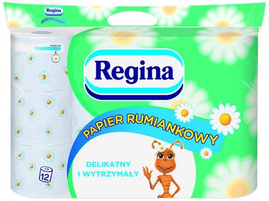 Zdjęcie: Papier toaletowy Rumiankowy 12 rolek REGINA