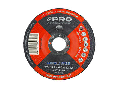Zdjęcie: Tarcza do metalu 27-125 x 6.0 x 22.23  PRO FACHMAYER