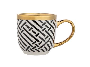 Zdjęcie: Kubek 280 ml ze złotym uchem Gold Dream dekoracja B ALTOMDESIGN