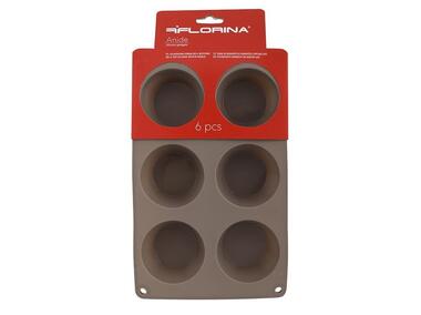 Zdjęcie: Forma do muffinek Anide 6 szt. okrągła silikonowa FLORINA
