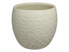 Osłonka doniczkowa 17 cm biały antyk 664 CERMAX