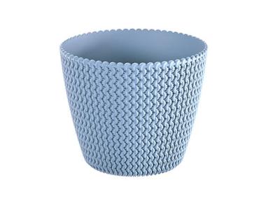 Zdjęcie: Doniczka Splofy lodowy szary 22 cm PROSPERPLAST