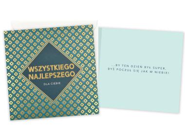 Zdjęcie: Karnet QR-036 Wszystkiego najlepszego - męskie KUKARTKA