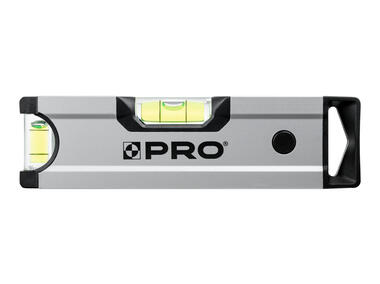 Zdjęcie: Poziomnica PRO600 anodowana srebrna z magnesami 17 cm PRO