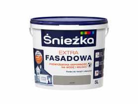 Farba Extra Fasadowa Szary 5L N ŚNIEŻKA