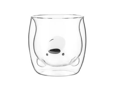 Zdjęcie: Szklanka termiczna Andrea Kids 260 ml dekorowany Miś ALTOMDESIGN