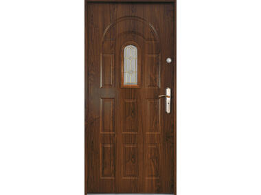 Drzwi zewnętrzne 90 cm lewe Aruba orzech S-DOOR