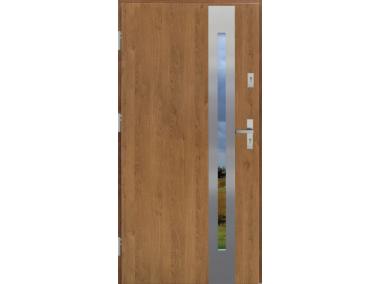 Zdjęcie: Drzwi zewnętrzne stalowo-drewniane Disting Otello 12B Winchester 90 cm lewe KR CENTER