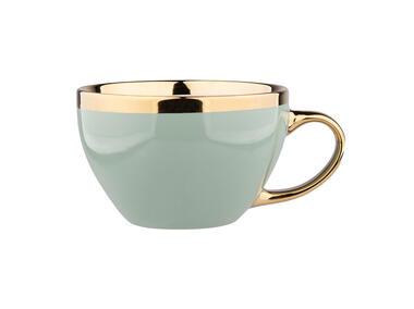 Zdjęcie: Filiżanka Jumbo Aurora Gold 400 ml jasna zieleń ALTOMDESIGN