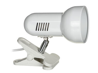 Lampka na klips biała aje-clip lamp white e27 ACTION