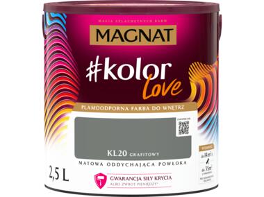 Zdjęcie: Farba plamoodporna #kolorLove grafitowy 2,5 L MAGNAT