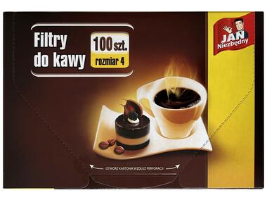 Zdjęcie: Filtry do kawy rozmiar 4, 100 szt. JAN NIEZBĘDNY
