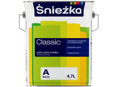 Zdjęcie: Emulsja akrylowa Classic BazaA 4,7L ŚNIEŻKA