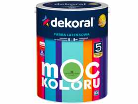 Farba lateksowa Moc Koloru zdecydowanie zielony 5 L DEKORAL
